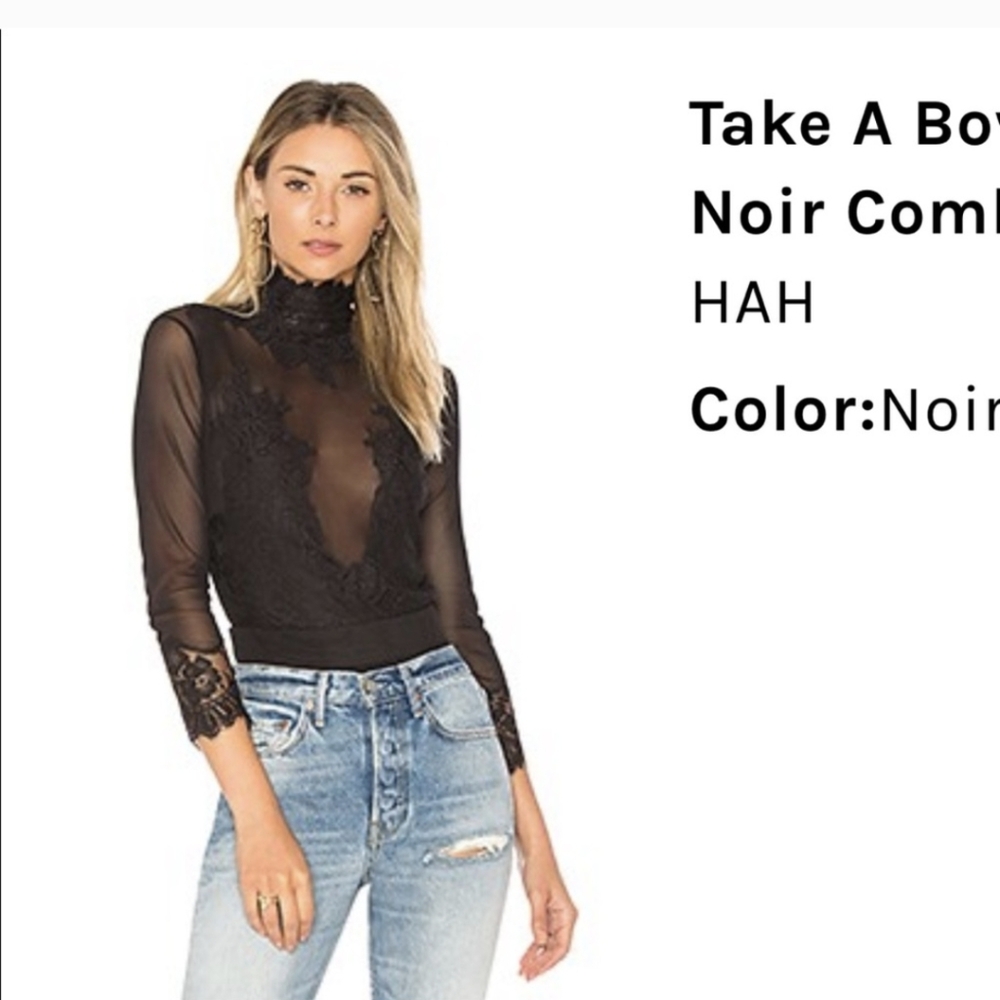 HAH HOT AS HELL TAKE A BOW REVERSIBLE BODYSUIT XS